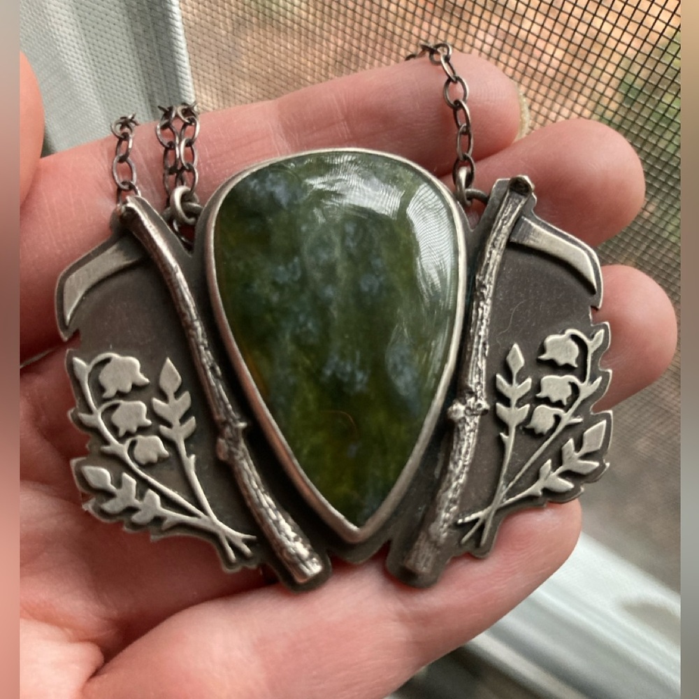 🖤OOAK Soliloquy Jewelry Final Harvest w/Vesuvianite & Lily of the Valley🖤
